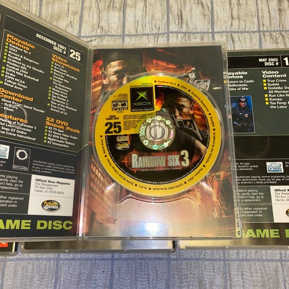 LOT of 6 Xbox official magazine demo discs with games 2004/2004 - Picture 5 of 9